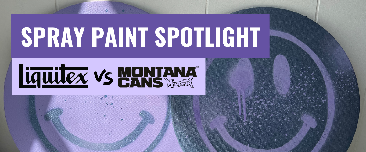 Spray Paint Spotlight Liquitex vs Montana
